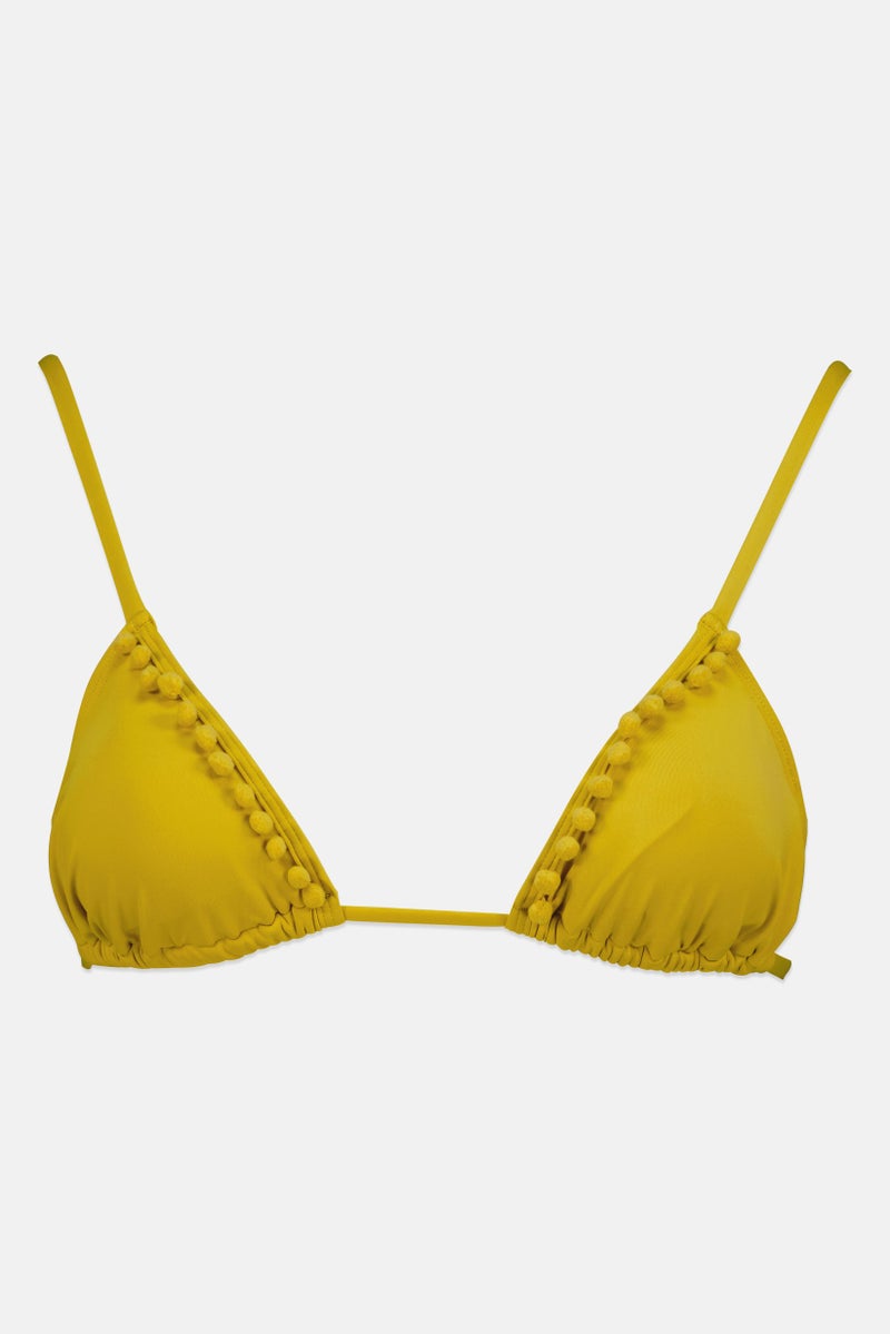 Billabong Women Plain Bikini Bottom, Mustard - Image 2